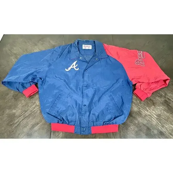 Vtg 90s Atlanta Braves Starter Jacket MLB Diamond Collection
